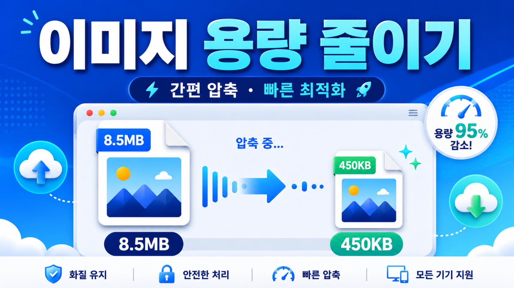 이미지 용량 줄이기