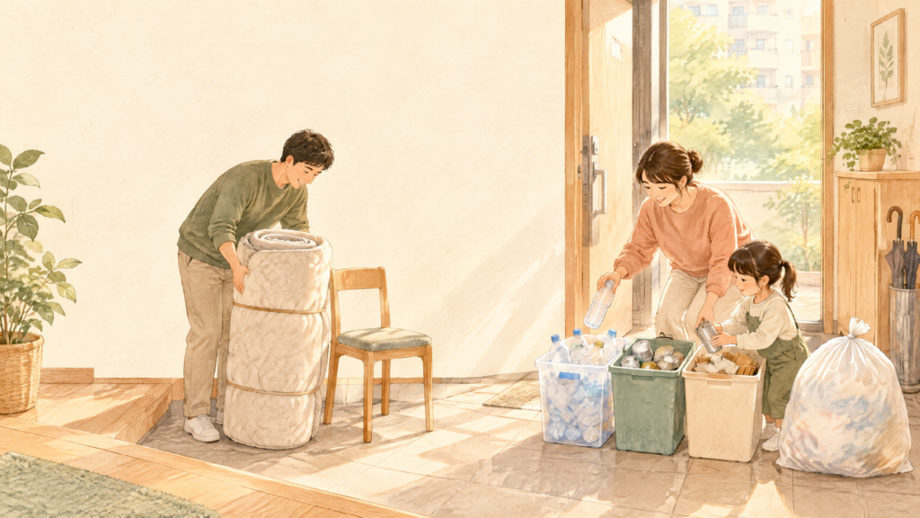 대형폐기물과 생활폐기물 차이 | 스티커가 필요한 물건 구분법